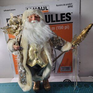Santa Claus Christmas Jolly St. Nick Baroque Style Old World Display 18" Figure